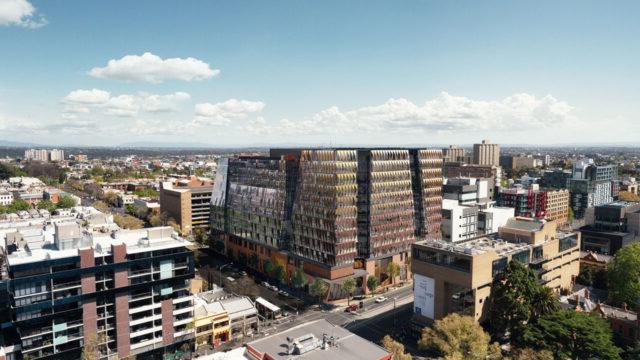 Aerial view of Melbourne Connect, Melbourne, Victoria, Australia